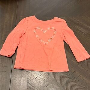 Cat & Jack Heart Toddler Shirt - 18 months